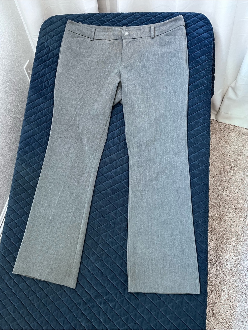 Light Gray Women's Dress Pants - Size 16 - Modern Business Casual Pants -